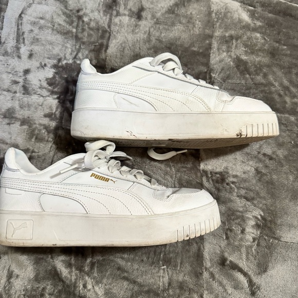 Puma Women's White Sneakers - Picture 2 of 5